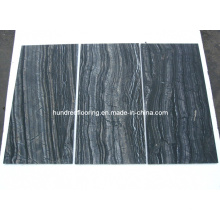 Chinese Black Marble Tile Antique Wood Vein Marble